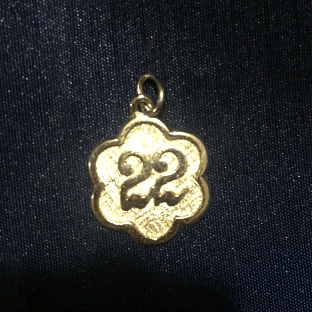 🪩Sterling Silver “22” charm